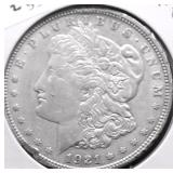 1921 D MORGAN DOLLAR XF