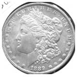 1889 MORGAN DOLLAR AU