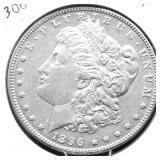 1896 MORGAN DOLLAR AU