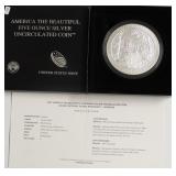 5 oz .999 SILVER ATB QUARTER W BOX PAPERS