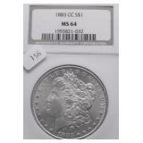 1883 CC NGC MS64 MORGAN DOLLAR
