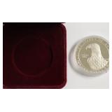 PROOF OLYMPIC SILVER DOLLAR W BOX