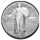 1926 S STANDING QUARTER VG