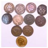 10 INDIAN HEAD CENTS