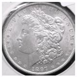 1897 CHOICE BU MORGAN DOLLAR