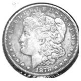 1878 S MORGAN DOLLAR AU
