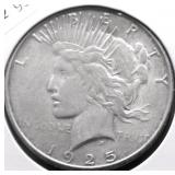 1925 S PEACE DOLLAR XF
