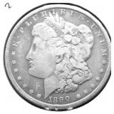 1890 MORGAN DOLLAR VG