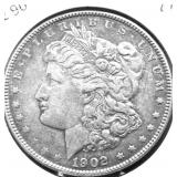 1902 MORGAN DOLLAR VF