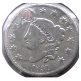 1831 LARGE CENT VF DETAILS