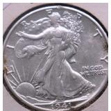 1941 S WALKING HALF DOLLAR AU