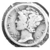1923 MERCURY DIME VG