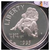 PROOF CIVIL WAR SILVER DOLLAR