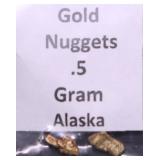 .5 GRAMS ALASKA GOLD NUGGETS