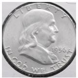 1956 CHOICE BU FRANKLIN HALF DOLLAR