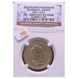 NGC GEM BU 2011 D PRESIDENT DOLLAR
