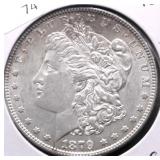 1879 CHOICE BU MORGAN DOLLAR