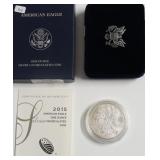 2015 W SILVER EAGLE W BOX PAPERS
