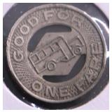 SPRINGFIELD CITY OHIO TRANSIT TOKEN XF