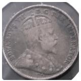 1905 CANADA SILVER 5 CENTS XF