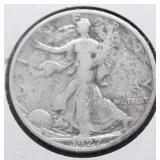 1927 S WALKING HALF DOLLAR VF