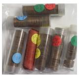 6 ROLLS OF WHEAT CENTS