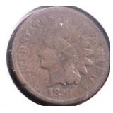 1876 INDIAN HEAD CENT VG