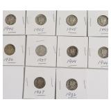10 MERCURY DIMES
