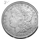 1921 D MORGAN DOLLAR XF