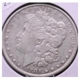1884 MORGAN DOLLAR VF