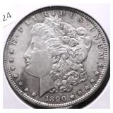 1890 CHOICE BU MORGAN DOLLAR