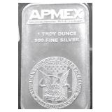 1  OZ .999 SILVER BAR