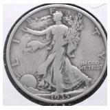 1935 WALKING HALF DOLLAR VF