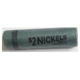 GEM BANK ROLL OF 1955 JEFFERSON NICKELS