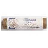 GEM RED BANK ROLL OF FORMATIVE YAERS LINCOLN CENTS