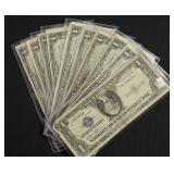 10 SILVER CERTIFICATES