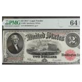 1917 PMG MS64EPQ 2$ US LEGAL TENDER