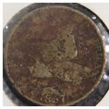 1857 FLYING EAGLE CENT G DETAILS