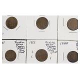 6 INDIAN HEAD CENTS