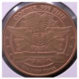1OZ .999 COPPER ROUND