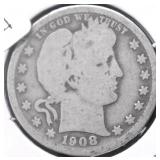1908 BARBER QUARTER G
