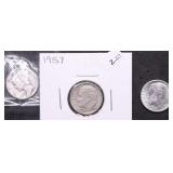 3 SILVER DIMES