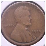 1920 LINCOLN CENT VG