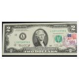 CH BU 2 $ FIRST DAY COVER FEDERAL RESERVE NOTE