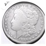 1885 MORGAN DOLLAR VF