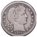 1916 BARBER QUARTER F