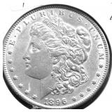 1896 CHOICE  BU MORGAN DOLLAR
