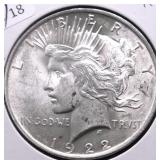 1922 PEACE DOLLAR UNC