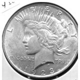1923 CHOICE BU PEACE DOLLAR
