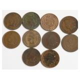 10 INDIAN HEAD CENTS